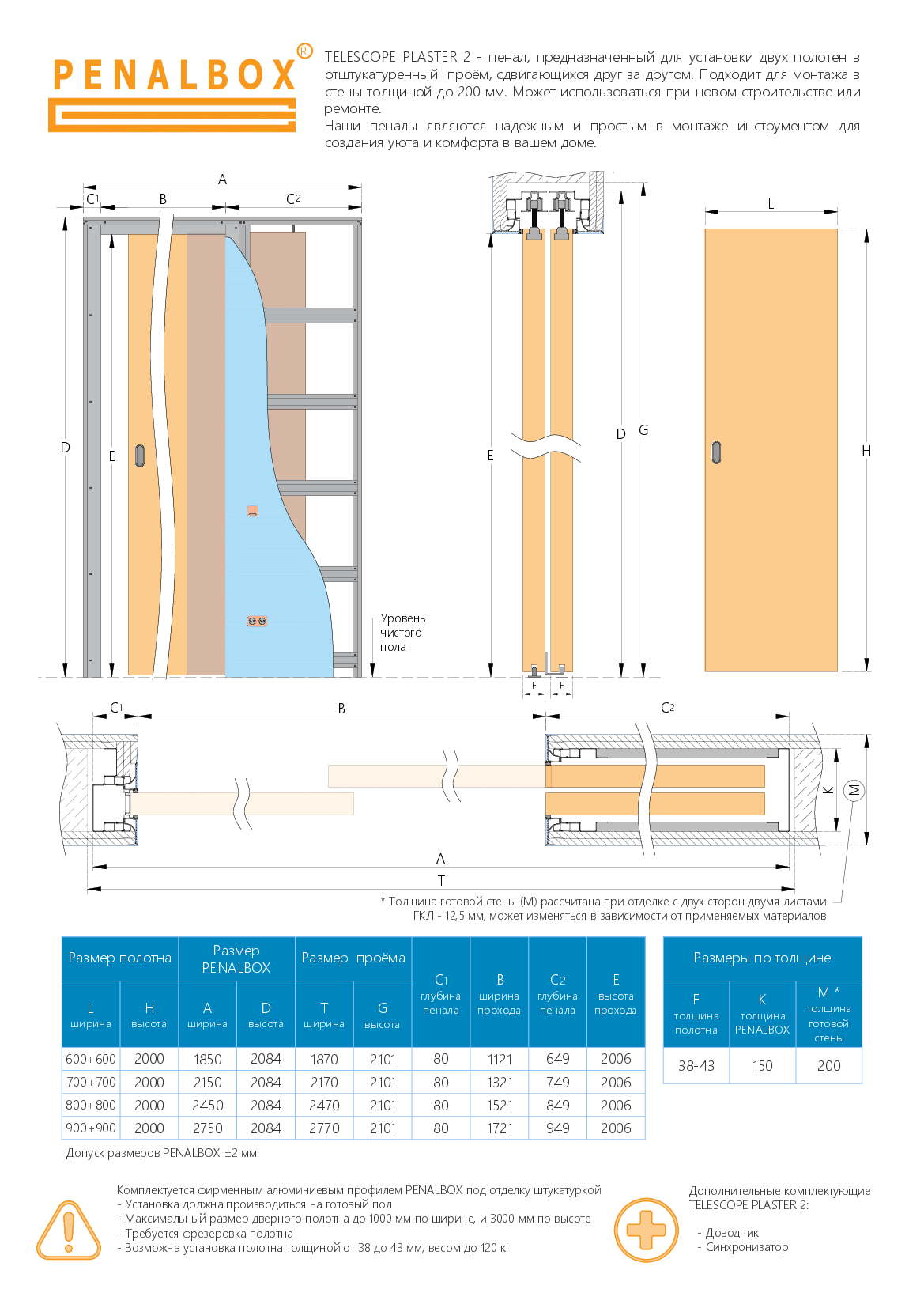 Технические особенности Telescope Plaster 2